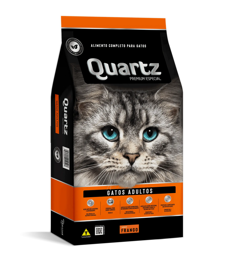 R. QUARTZ GATOS ADULTOS FRANGO 1 KG