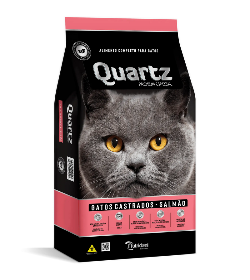 R. QUARTZ GATOS CASTRADOS SALMAO 10,1 KG