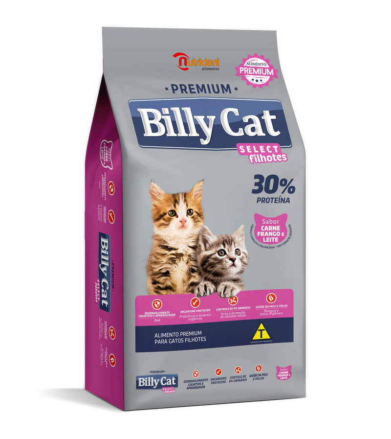R. GATOS BILLY CAT SELECT FILHOTE 1 KG