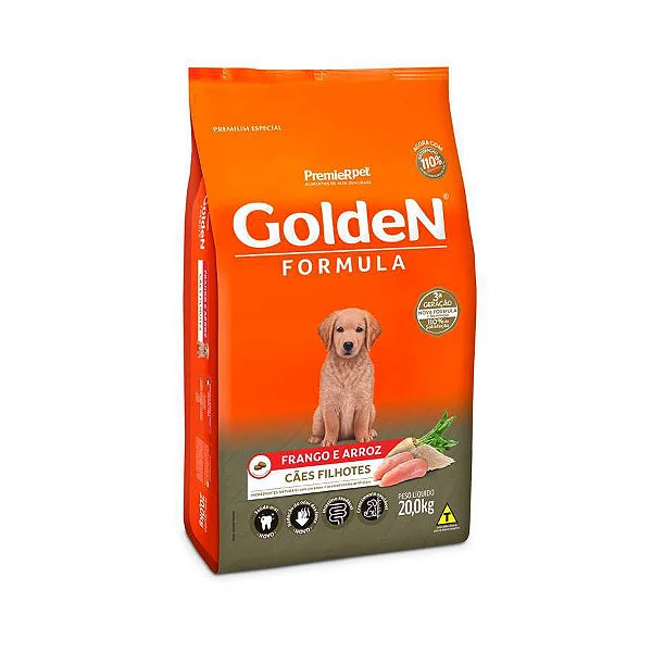 GOLDEN FORM CAES FILHOTES FRANGO 20 KG