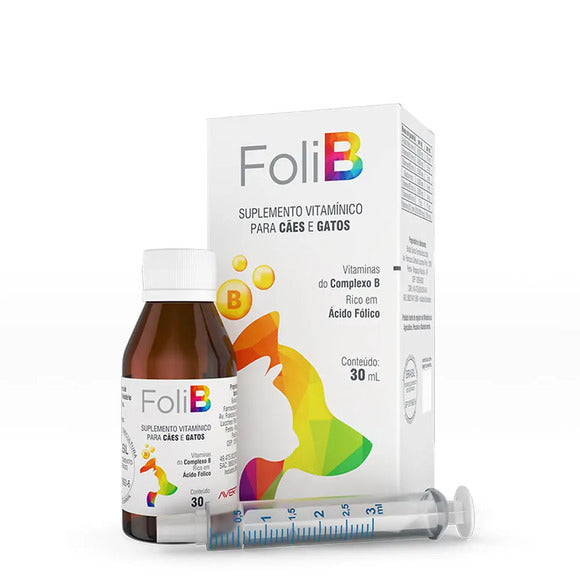 Suplemento Foli B para Cães e Gatos 30 ml