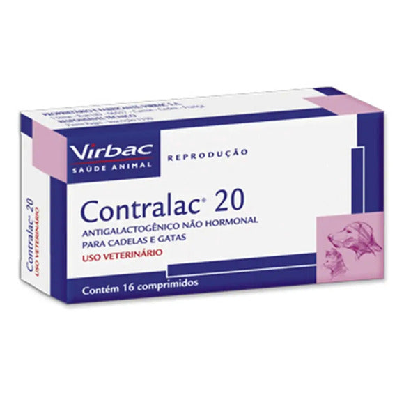 Inibidor de Lactação Contralac Virbac 20 mg