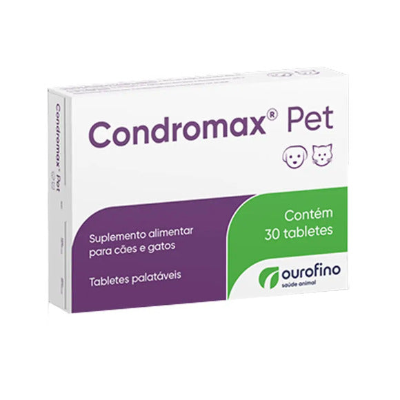 Suplemento para Cães e Gatos Condromax Pet 30 tabletes