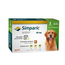 Antipulgas Simparic 20 a 40kg Cães 80mg 3 comprimidos