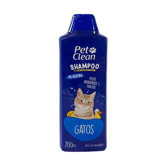 Shampoo Gatos 2 em 1 Pet Clean 500 ml