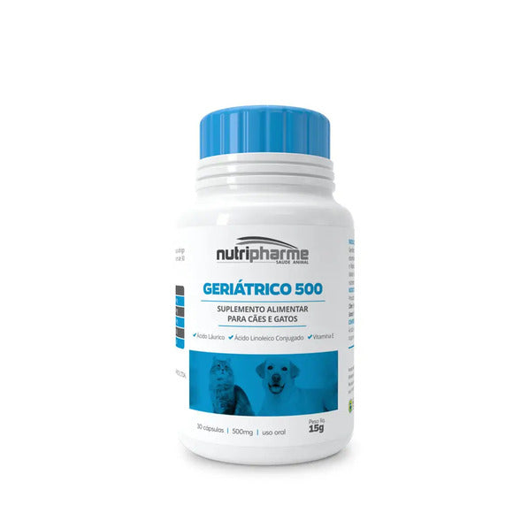 Suplemento Vitamínico Geriátrico 500 Nutripharme 30 caps