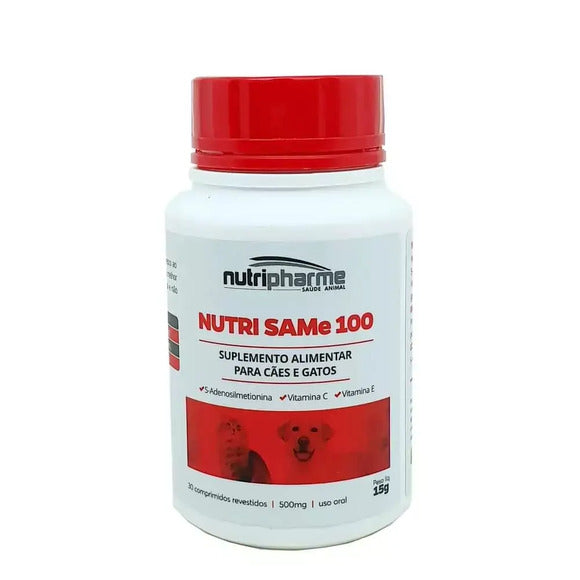 Suplemento Nutri Same 100 Cães e Gatos 30 cps - Nutripharme 30 caps
