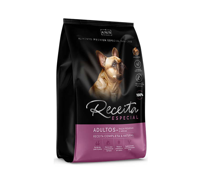 RECEITA ESPECIAL PE ADULTO RACAS PEQUENAS E MEDIAS 10,1KG