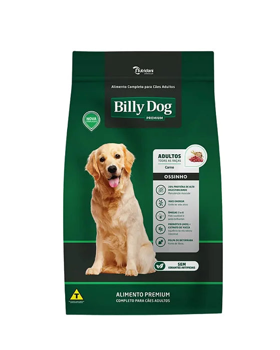 BILLY DOG AD PREMIUM OSSINHO 15 KG